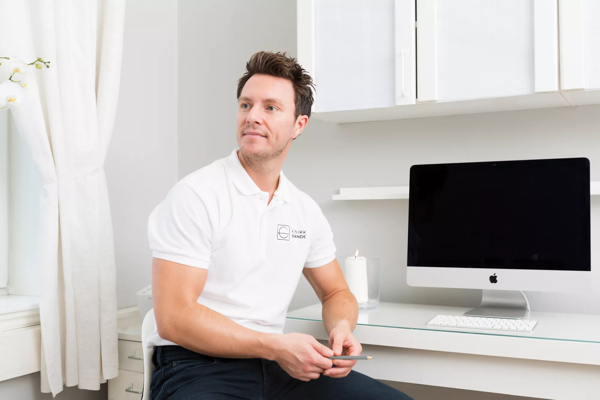 Kjetil Grande, injeksjonssykepleier ved Klinikk Grande