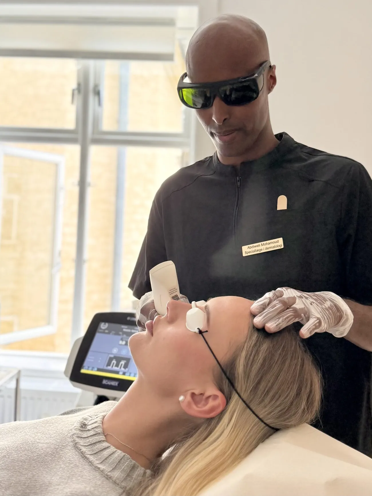 Laserbehandling af ansigt hos Novoskin