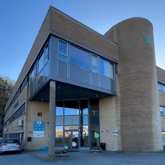 Inngangen til Rubin Hud i Varodd bygg, Rigedalen 41