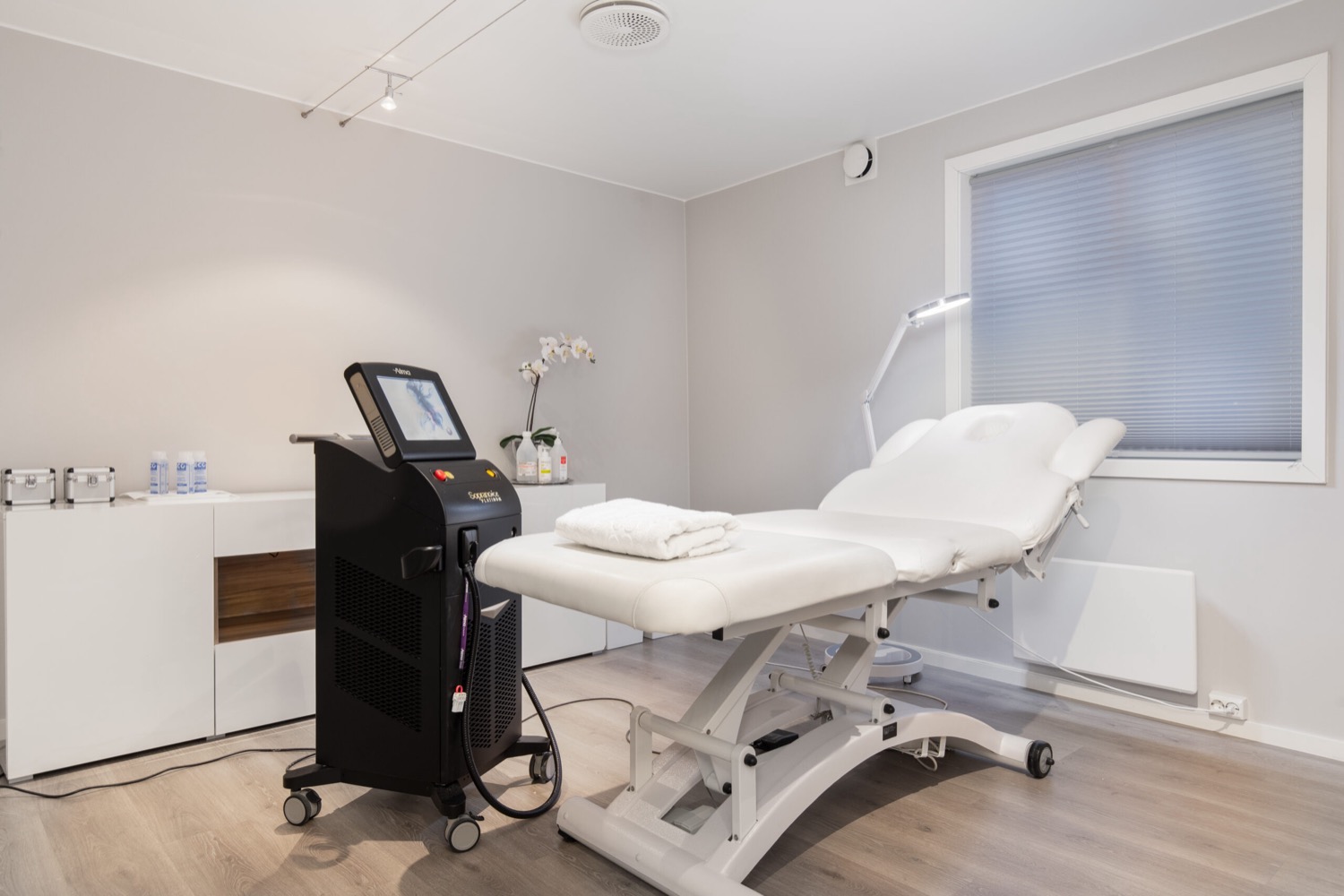 Behandlingsrom med laserutstyr